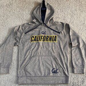 California Berkeley Champion Elite Hoodie Men's Size M, Grey w/Embroidered Logo